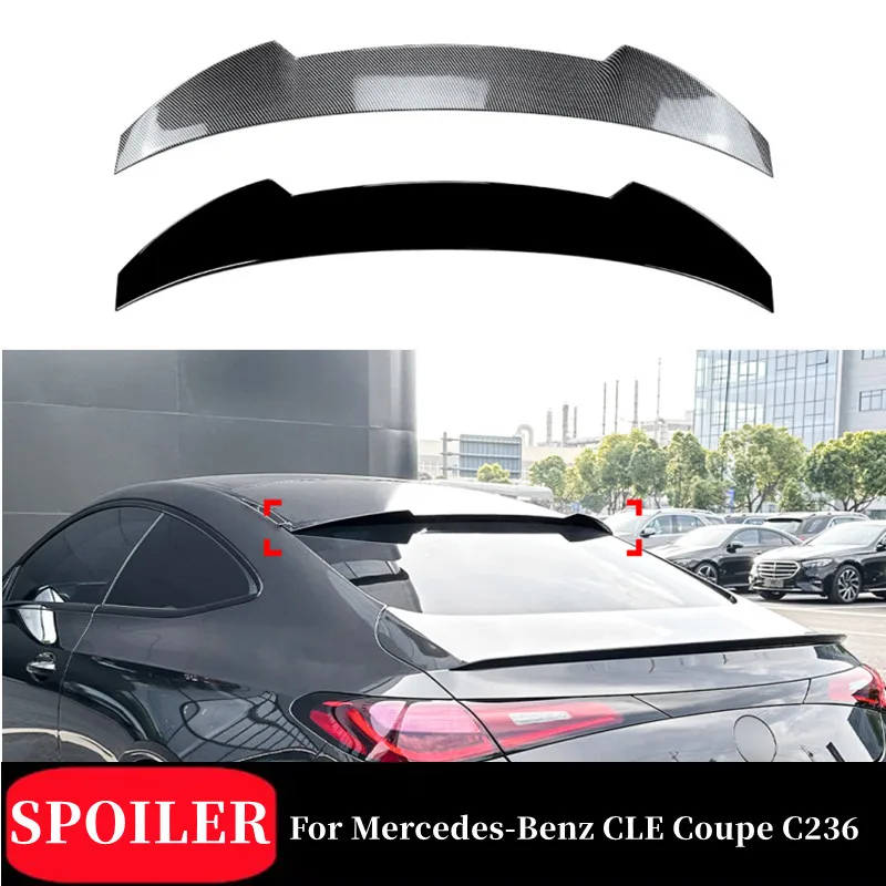 For Mercedes-Benz CLE Coupe C236 2024+ AMG Rear windshield Spoiler Wings Black Carbon Exterior Tuning Accessories