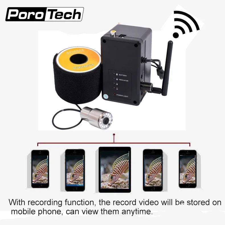 Wireless Underwater Fishing Camera Video Recording System Floating Fish Finder Under Water Adventure 2.4G Wifi Phone Control