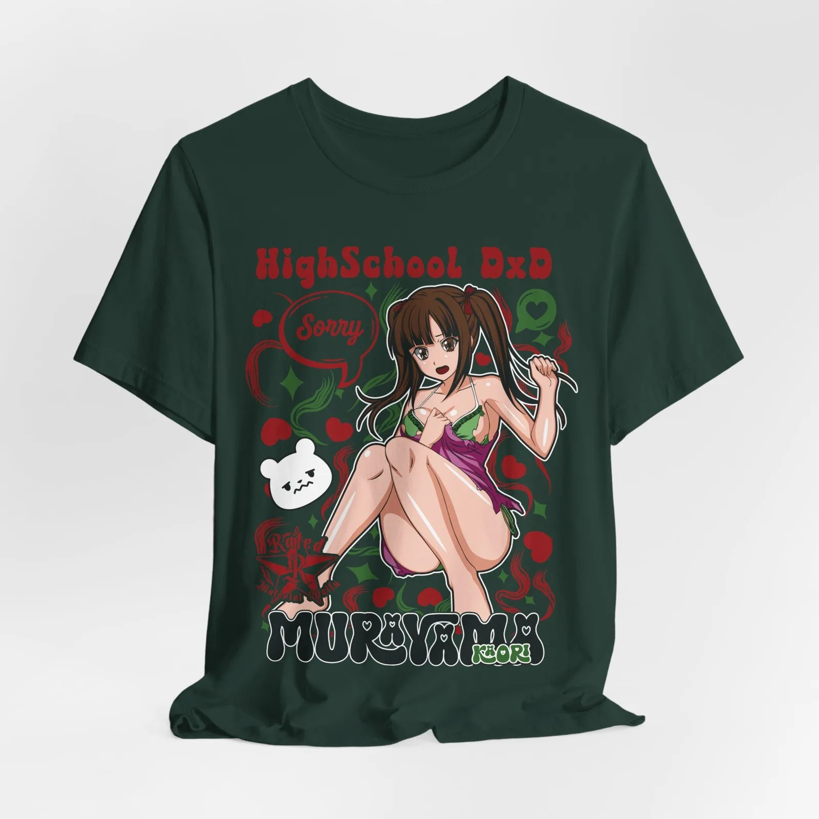 Camiseta de anime HighSchool DxD Murayama | Camiseta con personaje de manga kawaii