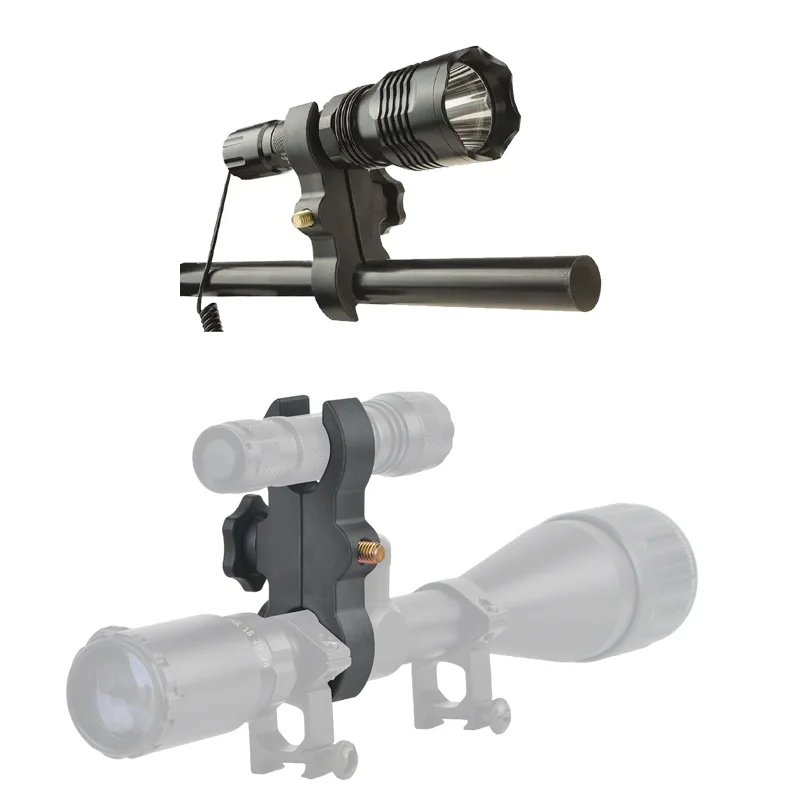 Scope Flashlight Laser Mount Bracket,Adjustable Mounting,Fit Hunting Binoculars with diameters (25mm-30mm),Toy Gun Accessories