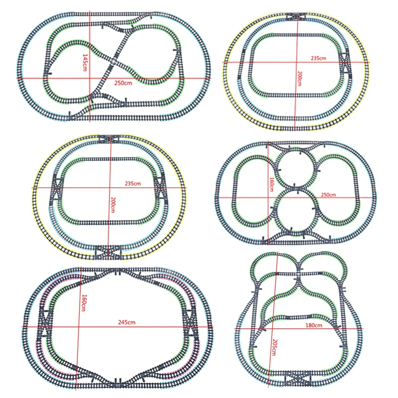 City Trains Bridge Flexible Switch Railway Tracks Rails Manual Level Crossing Forked Straight Curved Building Block Bricks Toys