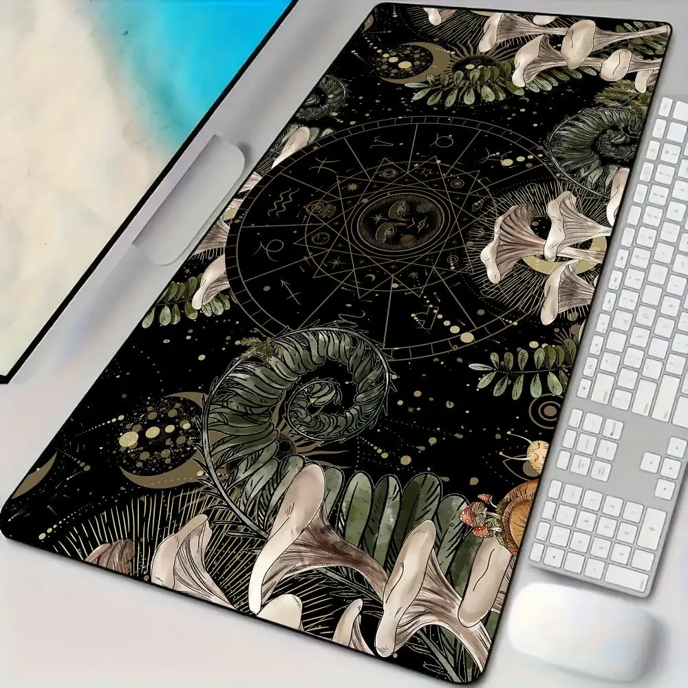 

Retro astrological chart theme Mousepad Desk mat with stitched edges Natural rubber base maus pad suitable for office and gaming