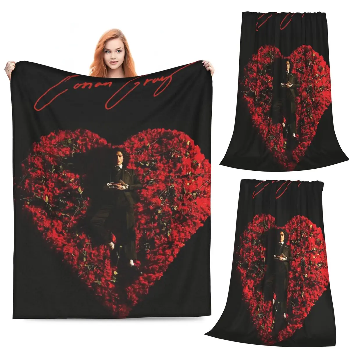 

Conan Gray Poster Pop Singer Posters Blankets Fleece Sofa Throw Blanket Multi-function for Home Bedroom Throws Bedspread Quilt