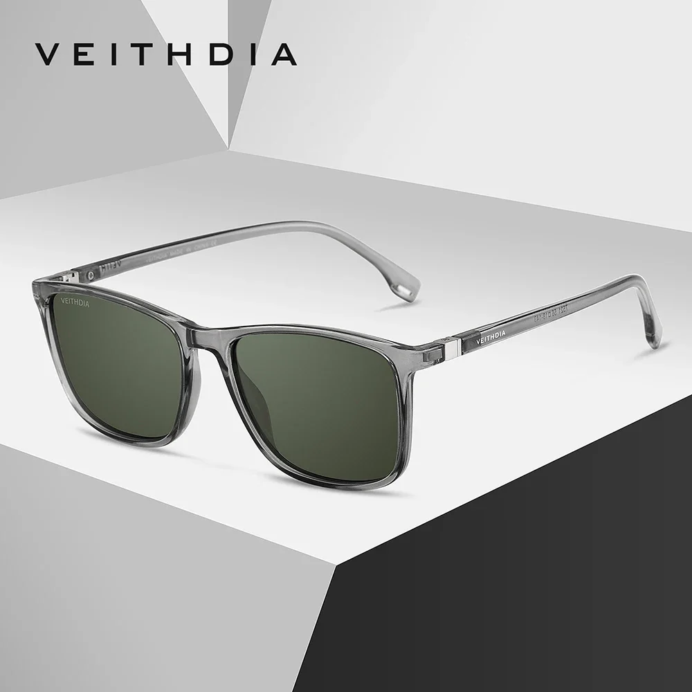 VEITHDIA Brand Men Women Sunglasses Unisex Retro TR90 Sunglasses Polarized UV400 Lens Vintage Eyewear Sun Glasses For Male 75221