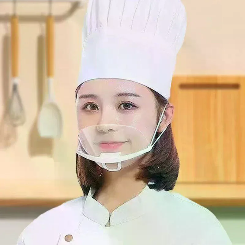 Cooking-Specific Catering Mask Kitchen Transparent Protective Face Shield 10-pack