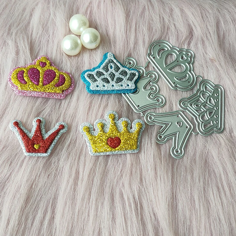 New 4 Pcs crown metal cutting die mould scrapbook decoration embossed photo album decoration card making DIY handicrafts