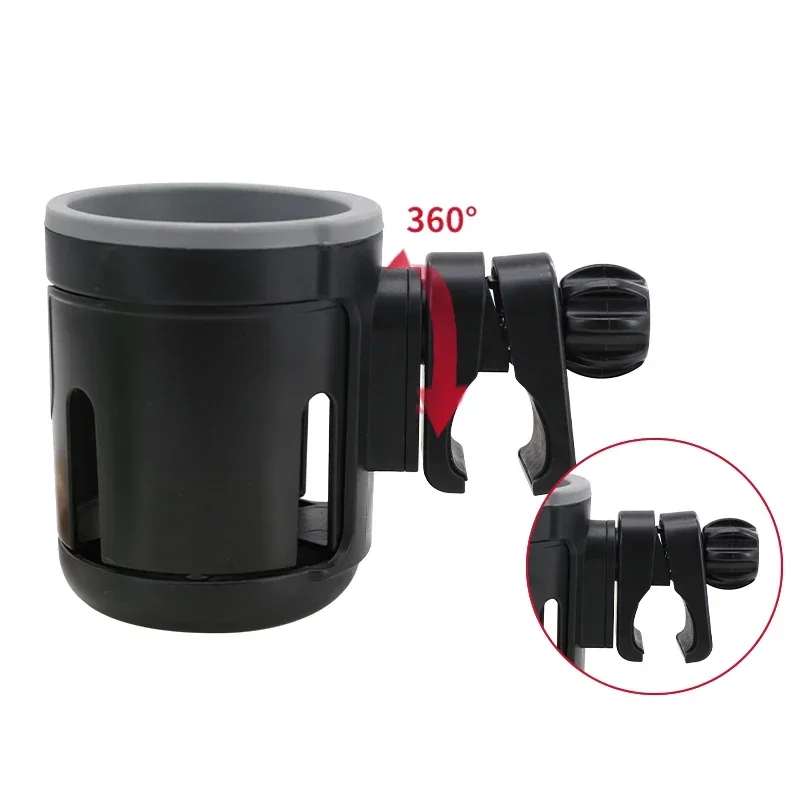 Stroller Cup Holder Phone Support Milk Bottle Drink Cup Holder Conversion 2 Cups for Universal Pram Baby Stroller Accessories