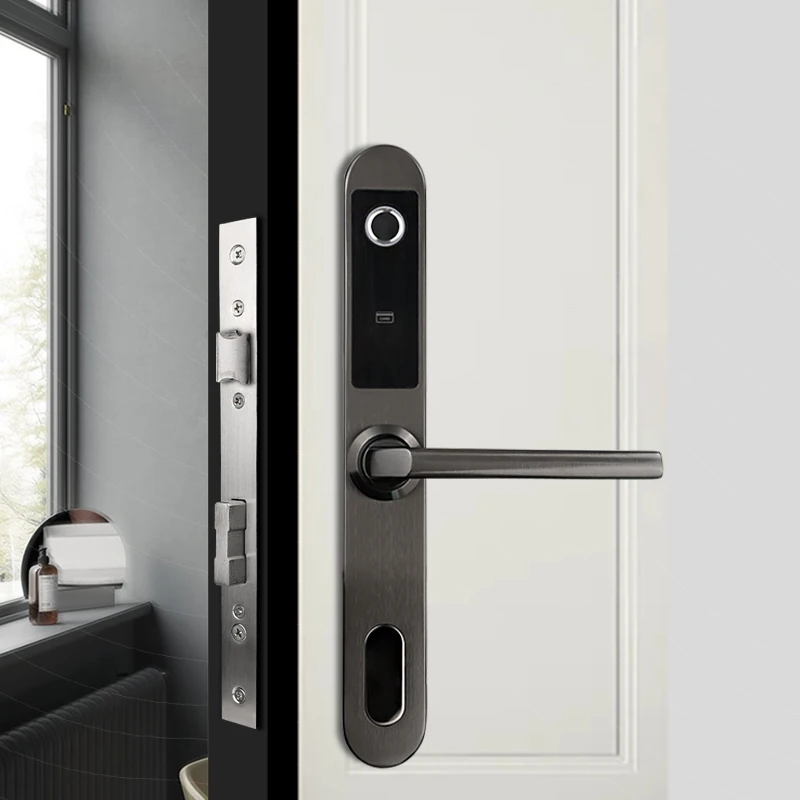 防水304ステンレス鋼デジタル生体認証スマートドアロック（アルミドア、木製ドア用、カスタムカラー対応）