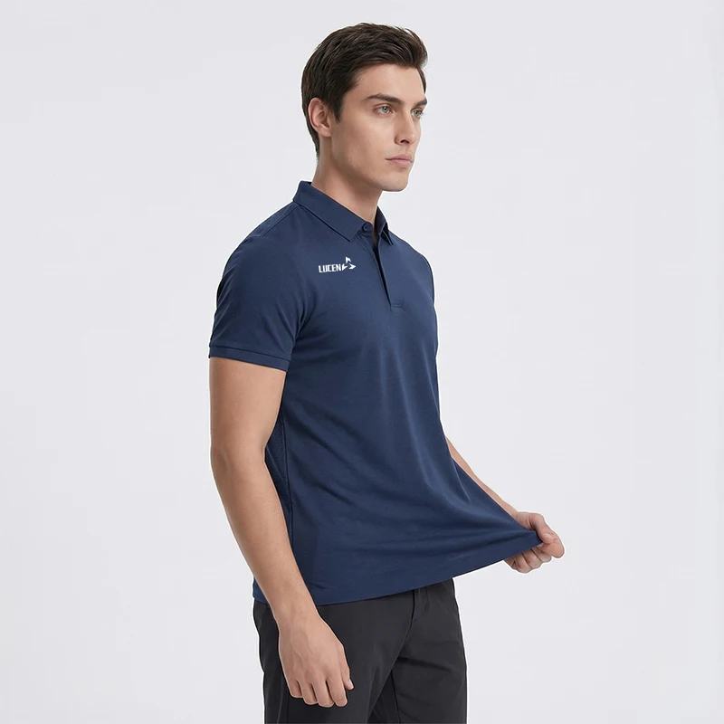 Camiseta Polo Deportiva de Alta Calidad para Hombre, Diseño Original LUCEN, Nueva Colección de Verano, para Golf, Running, Fitness, Manga Corta