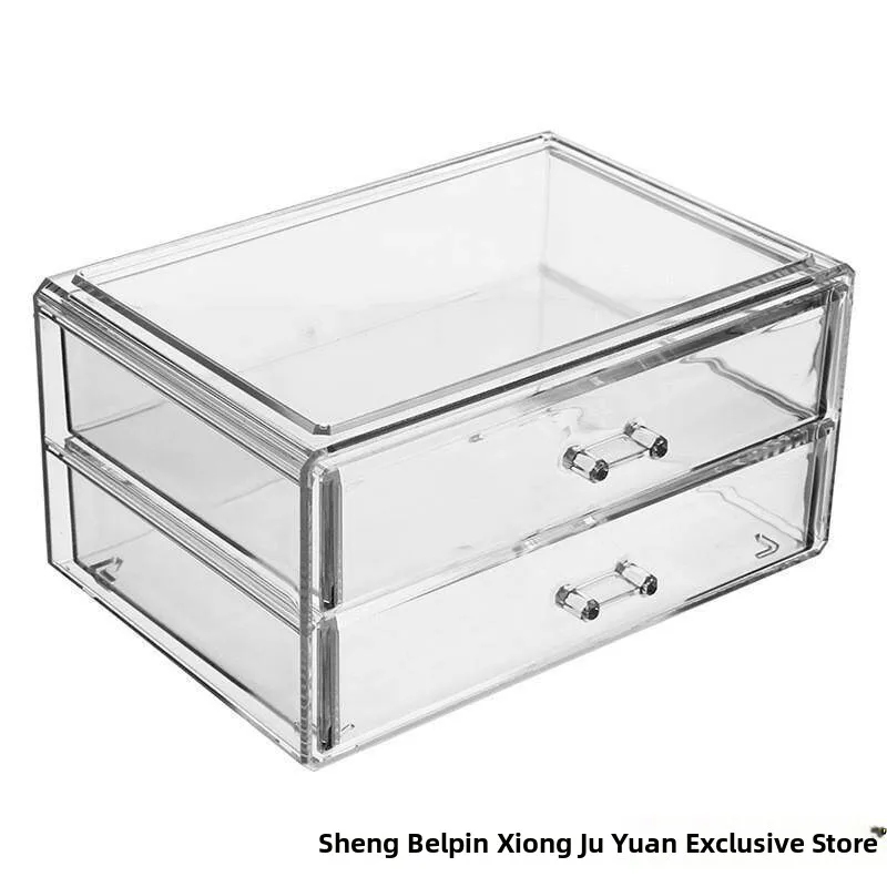 

Large Drawer Box Desktop Storage Box Acrylic Transparent Cosmetic Makeup Lipstick Box Jewelry Storage Organizer Box Mask Box