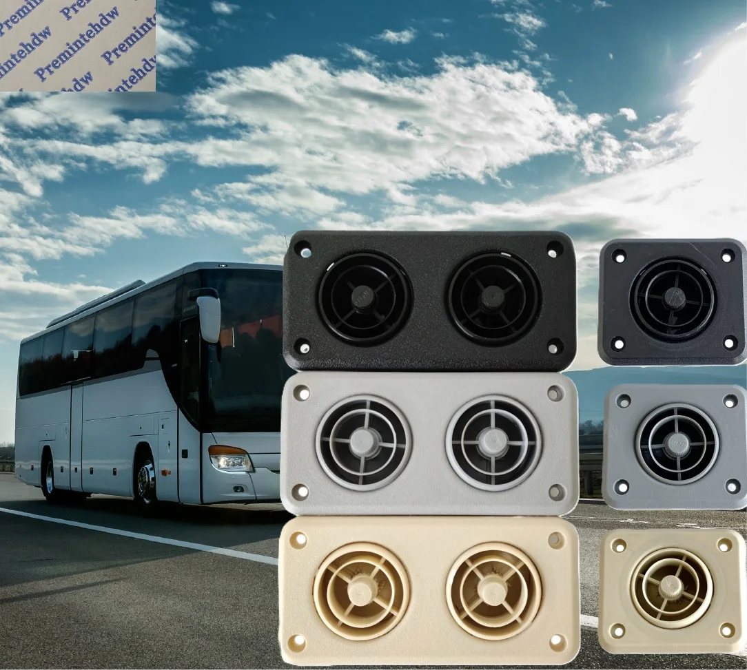 2Pcs Plastic Rectangular Viechle Bus Single Double A/C Diffuser