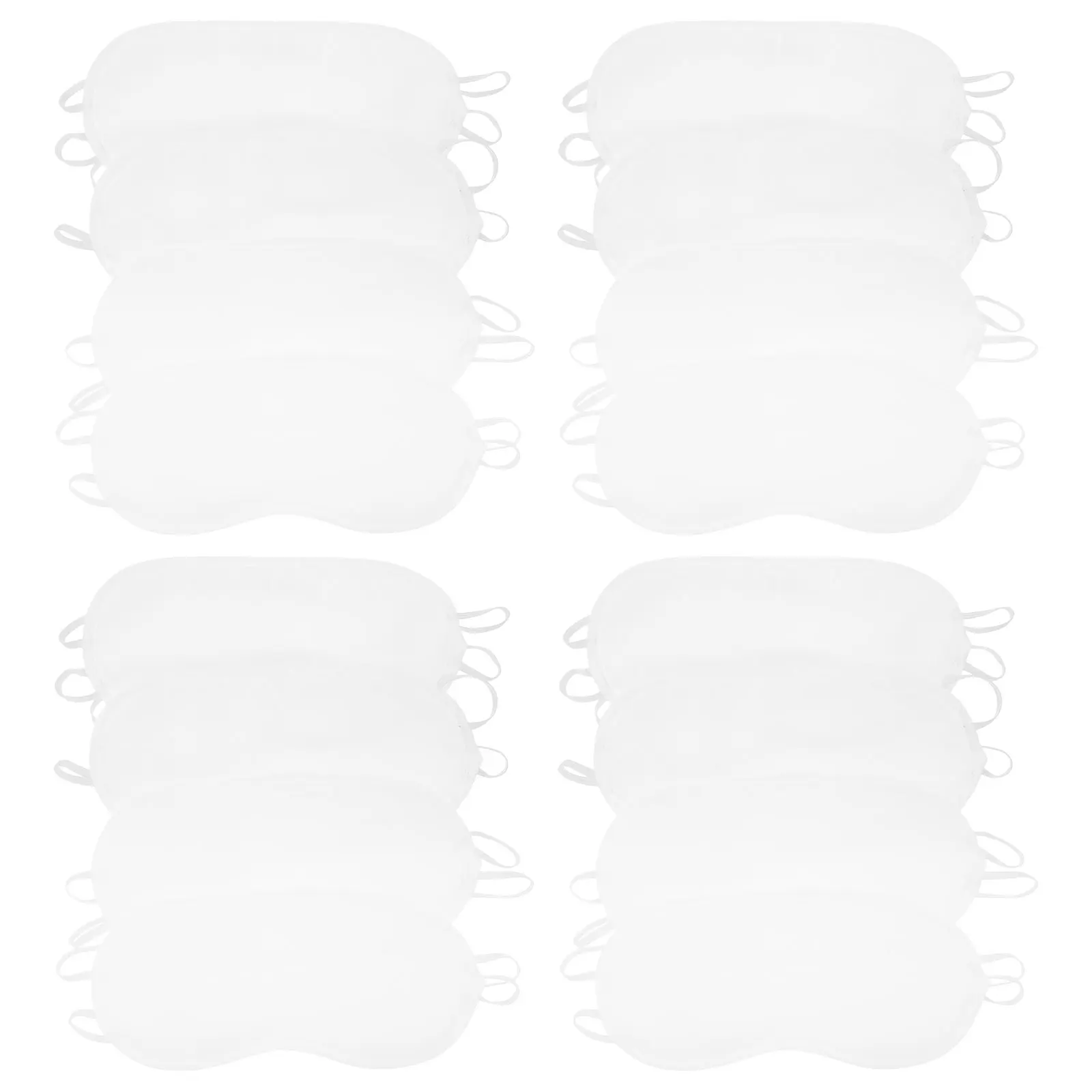 

20pcs Sleep Shades Blackout Polyester Blank Covers Nap Protection Health Disposable Eye Masks Lightweight Eye Covers Care