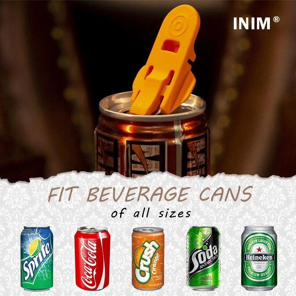 6PCS/Pack Cola Beverage Can Opener Easy Can Opener Portable Bottle Opener Multi Function Kitchen Gadget Accessories Random Color