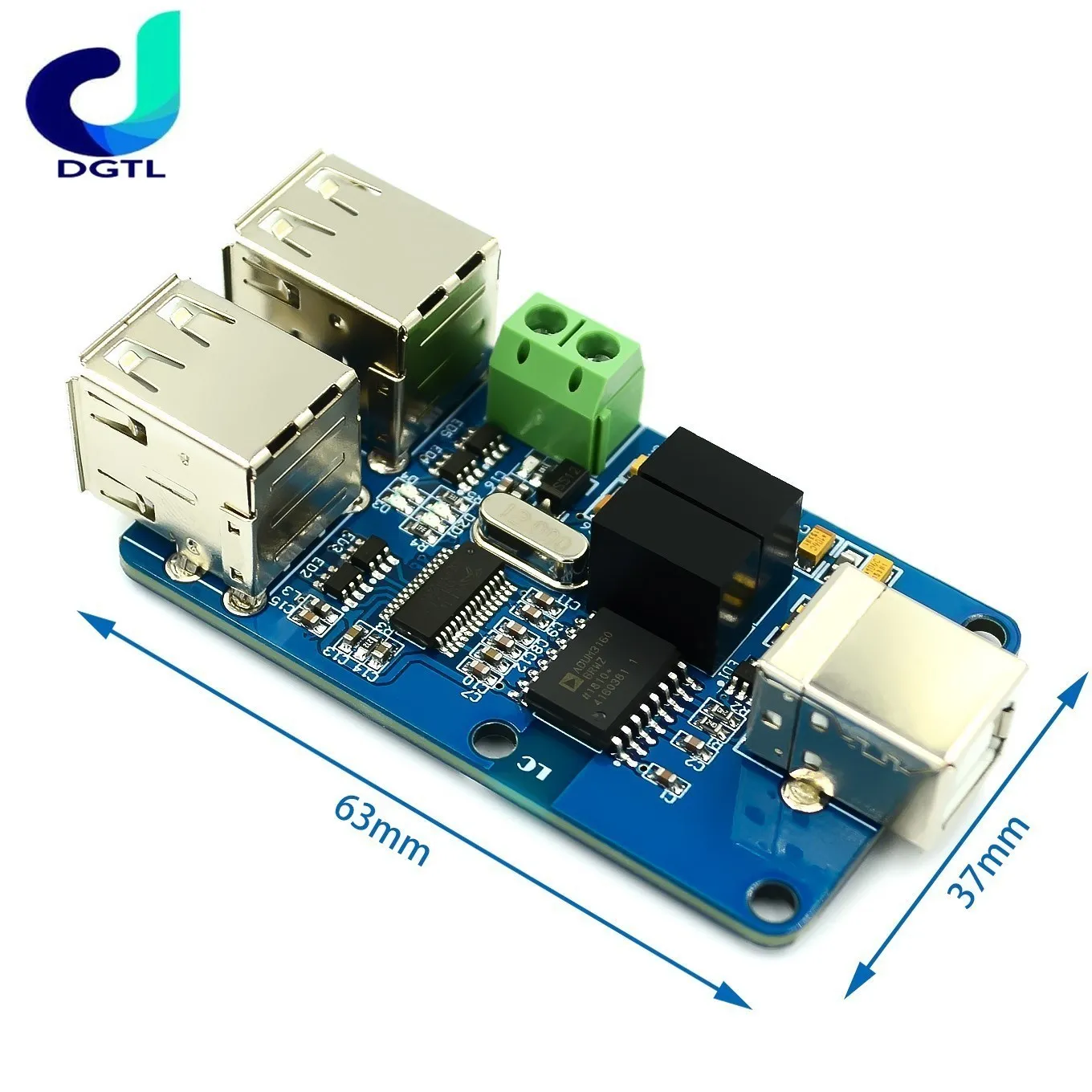 ADUM3160 moduł izolatora USB 1500V izolator płyta ochronna USB do izolacji USB 2.0