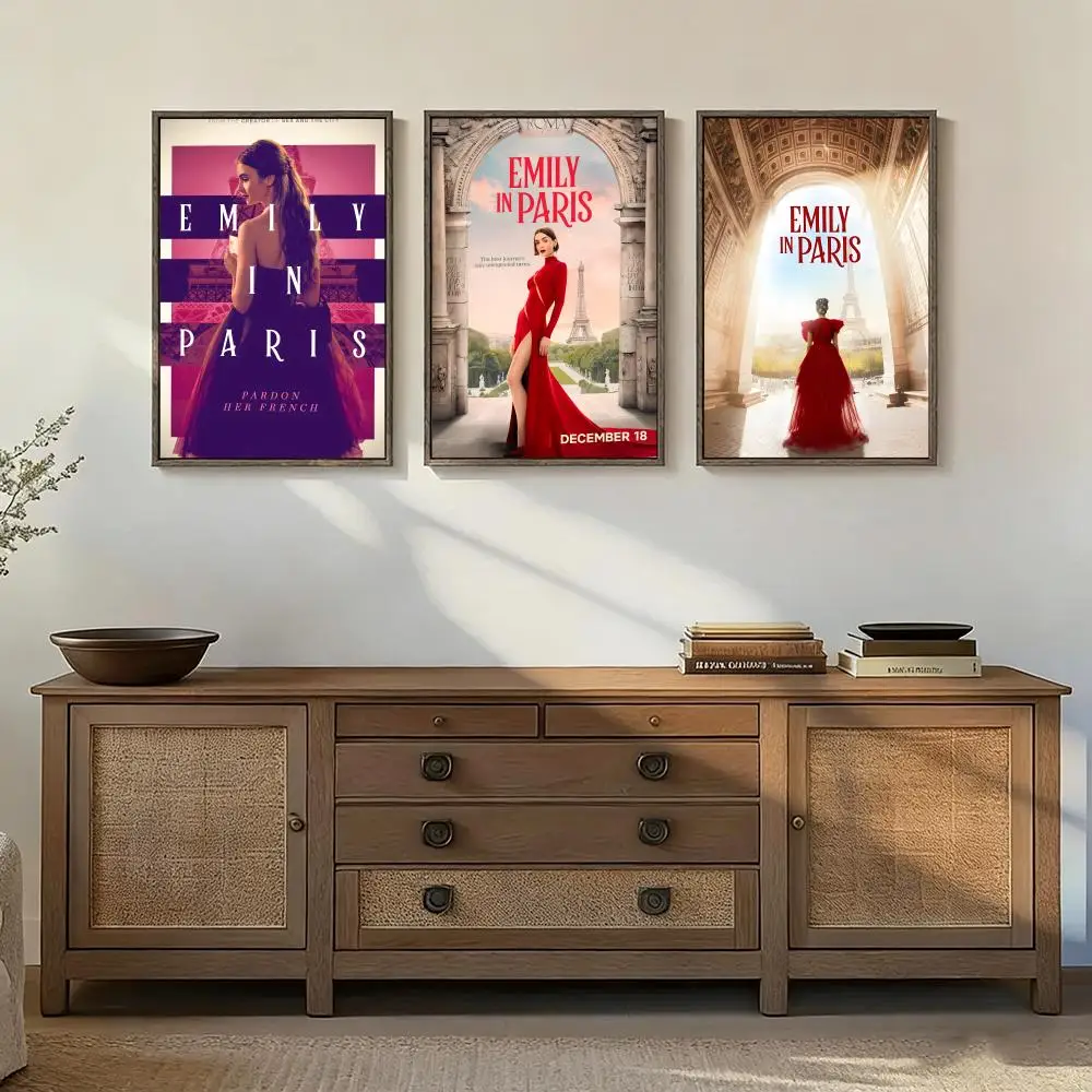 Drama E-Emily I-in P-Paris Poster Art print wall decor ideal for living room, bedroom, bar, parlor, and home gifting
