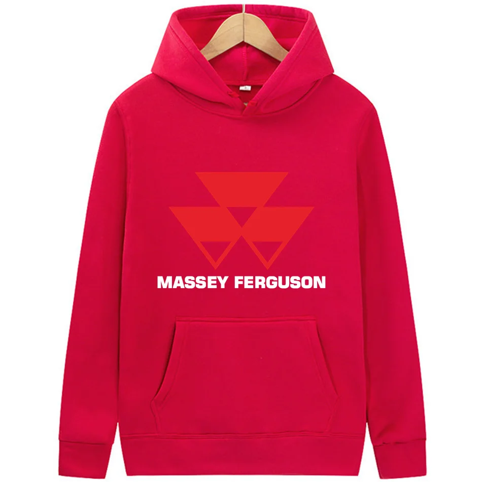 2024 Men\'s Massey Ferguson Logo Printed Hoodies Winter Autumn Hooded Sweatshirts Fleece Couple Clothing Pullover Euro Size S-3XL