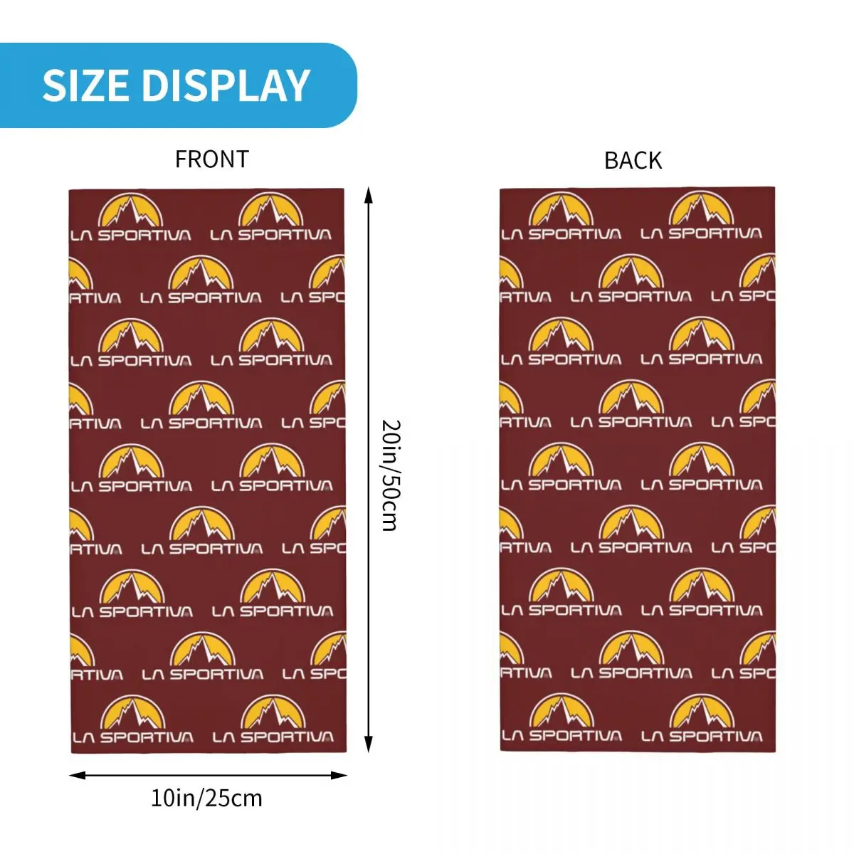 La Sportiva Merch Bandana Neck Cover Printed Magic Scarf Warm Headwear Outdoor Sports For Men Women Adult All Season