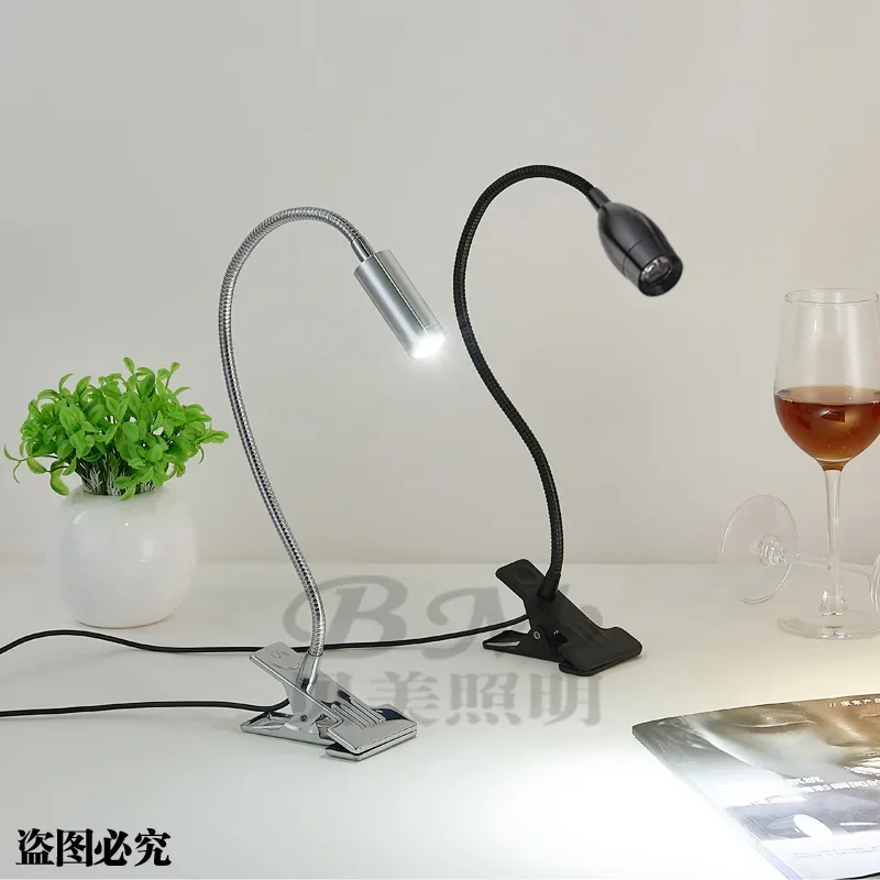 Led Hose Clip Light 3W Eye Protection Learning Reading Table Lamp Student Dormitory Bedroom Bed