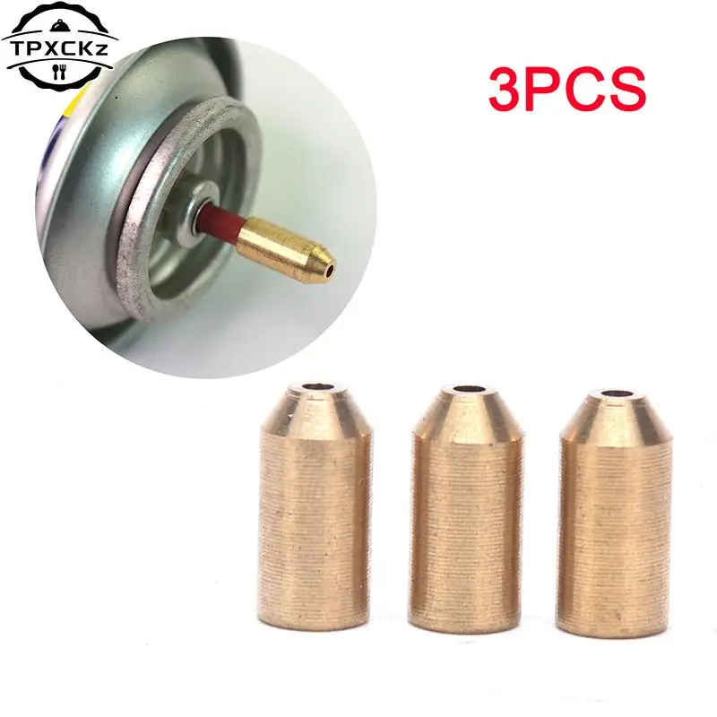 Adaptador de repuesto de Gas para mecheros Dupont, accesorios para estufa, senderismo, Camping, quemador, tanque cilíndrico, 3 uds.