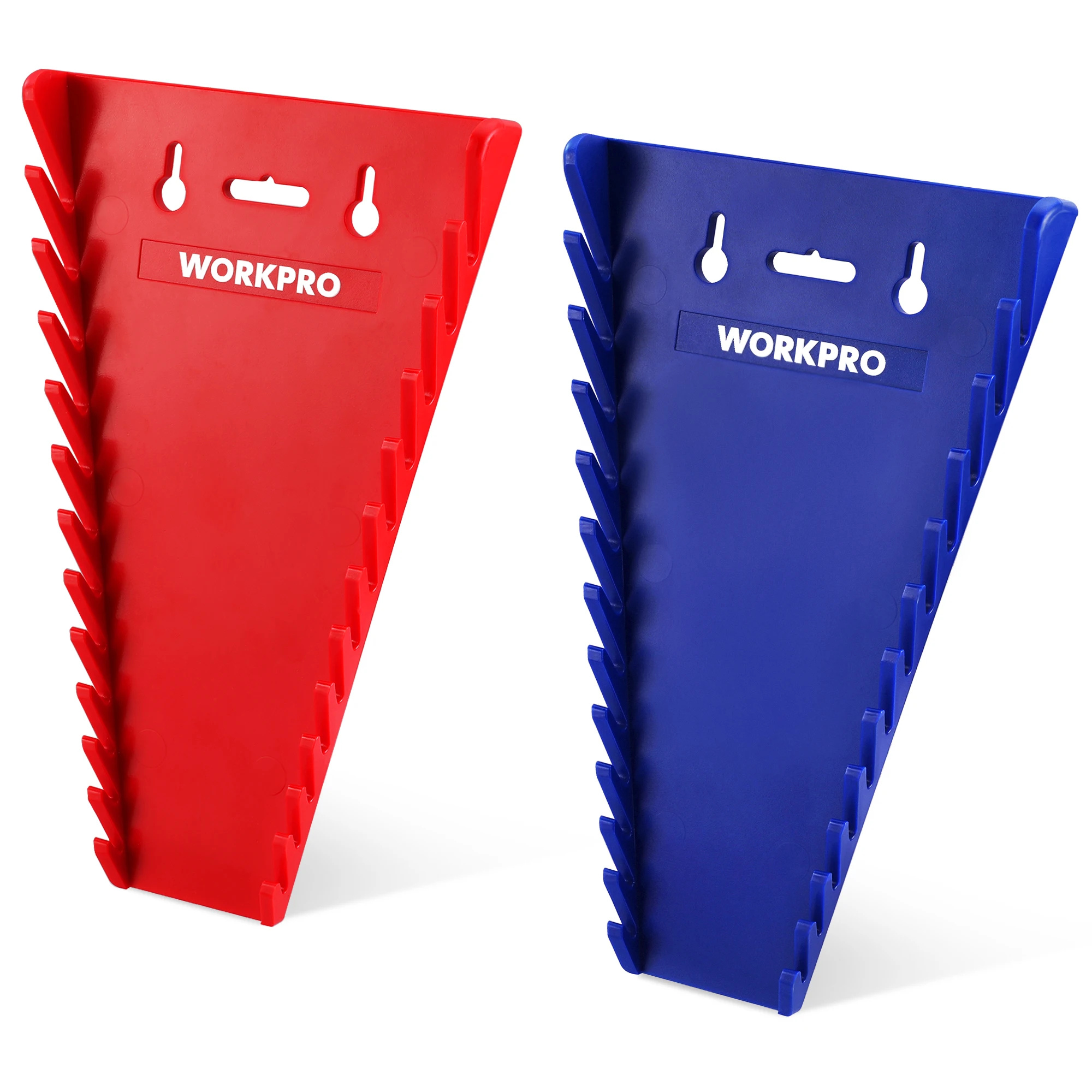 

WORKPRO Магнитный органайзер для гаечных ключей, набор держателей для ящика для ящика для ящика для инструментов, подставки для гаечных ключей, лотки для инструментов SAE и метрические (без инструмента)