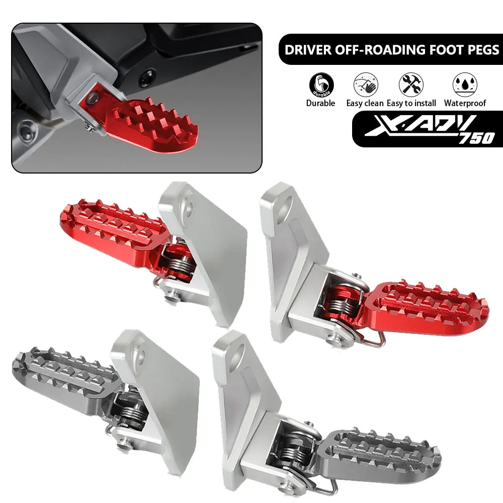 

For HONDA X-ADV XADV 750 XADV750 X-ADV750 2021 2022 2023 2024 Motorcycles Accessories Rear Foot Pegs Passenger Footpeg Lowering