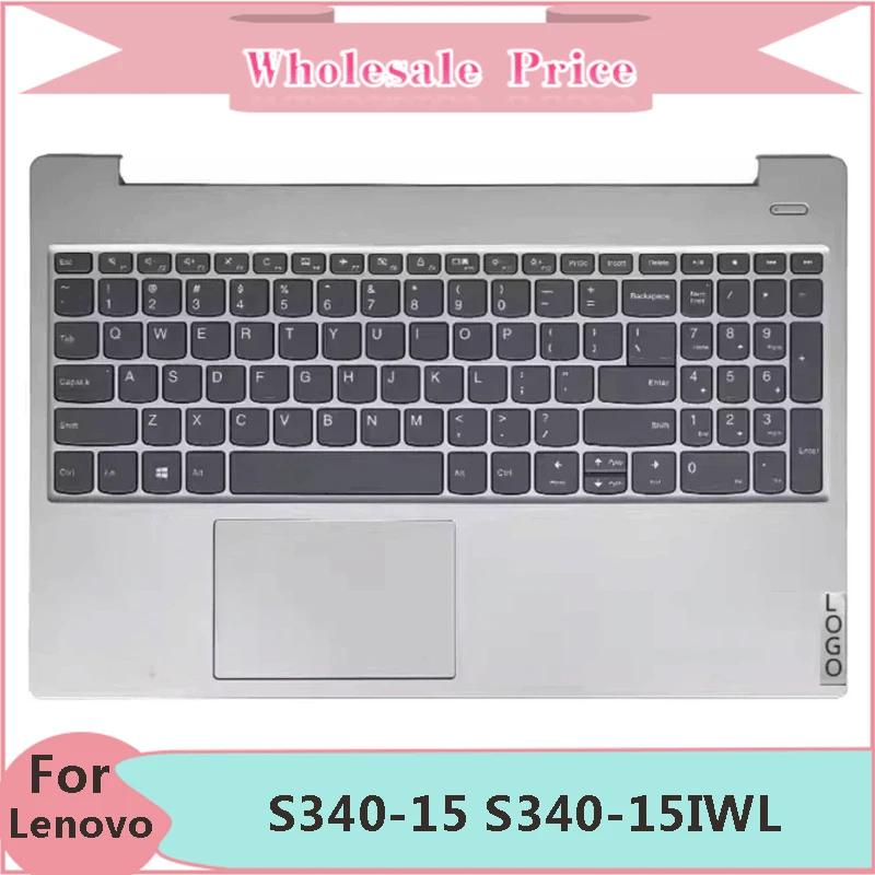 

New Original For Lenovo Ideapad S340-15 S340-15IWL S340-15IIL S340-15API Laptop Palmrest Case Keyboard US Version Upper Cover