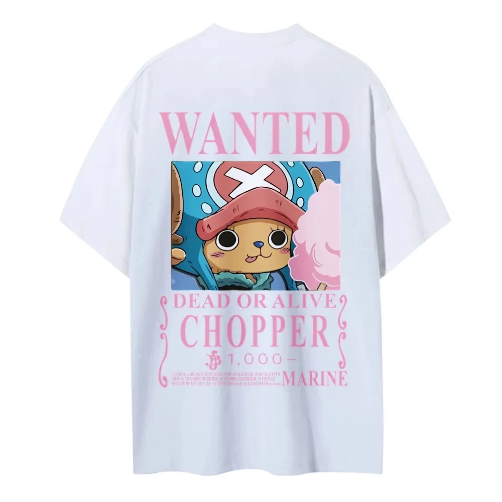 T-shirt une pièce pour hommes et femmes, Tony Tony Chopper, Anime japonais, Punk, été, printemps, garçon, manches courtes, tenues Parent-enfant
