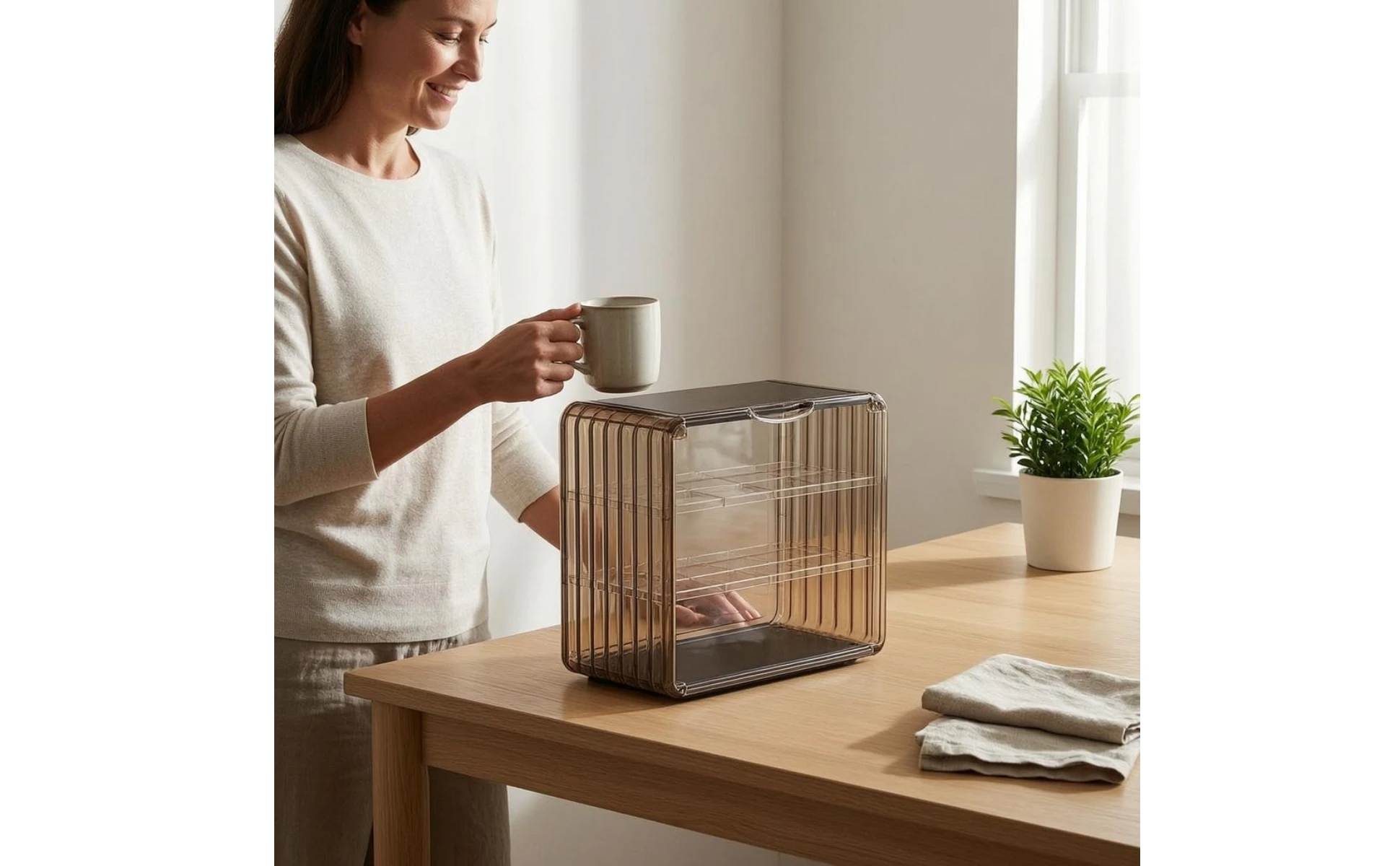 Acrylic Cup Storage Rack Space-Saving Two-Tier Cup Organizer Mug Display Case Shatterproof Tumbler Storage Rack Waterproof Acrylic Cup Storage Rack Space-Saving Two-Tier Cup Organizer Mug Display Case Shatterproof Tumbler Storage Rack Waterproof