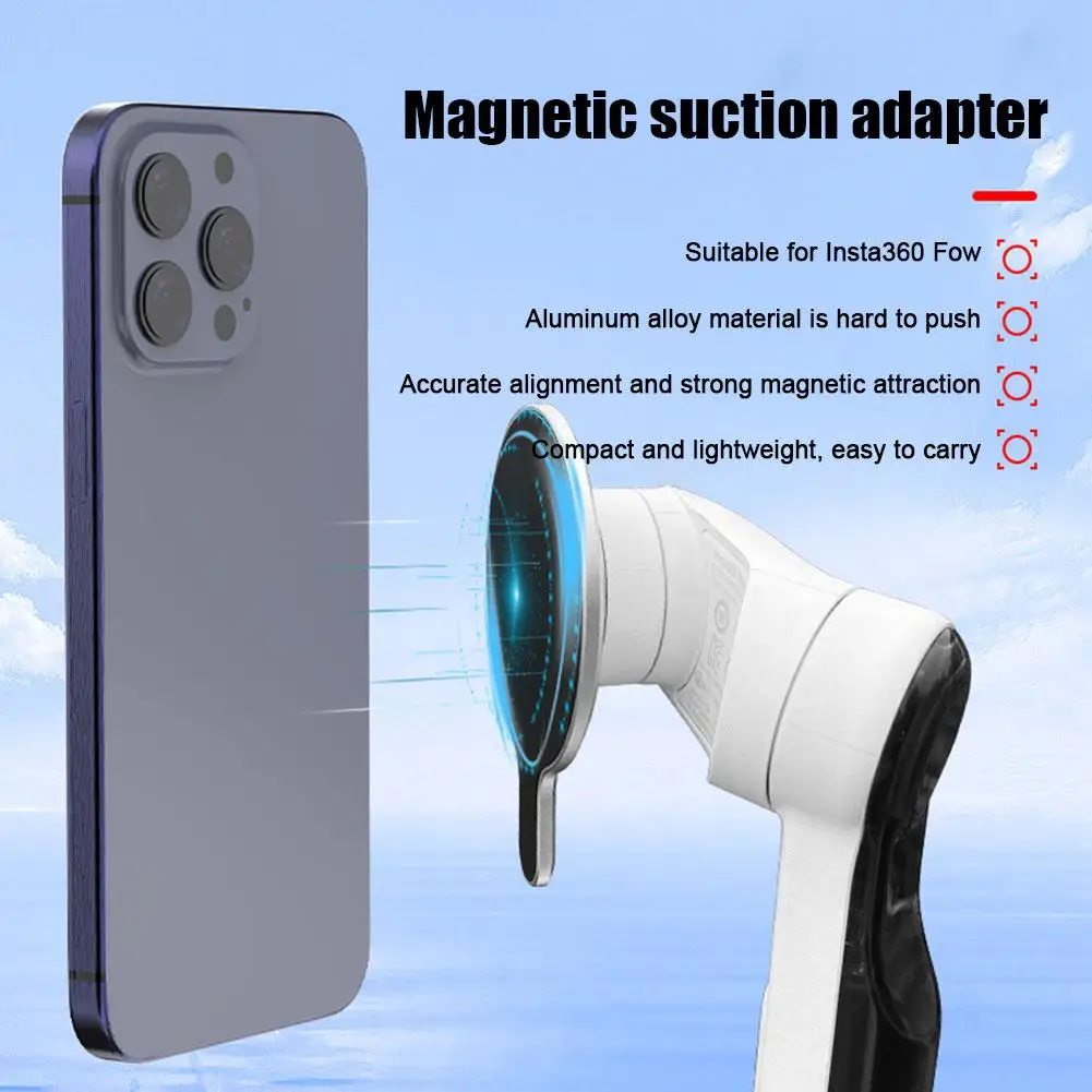 Magnetic Adapter Seat Compatible For Flow Model Hand Stabilizer Phone Gimbal Magnetic Attraction Expansion Mount Accessorie J1K4