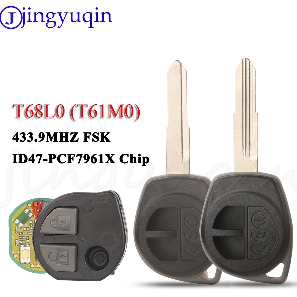 

JYQ T68L0 T61M0 Remote Smart Car Key 433.9Mhz FSK ID47 PCF7961X For Suzuki Swift SX4 Ciaz Ertiga Cultus Xcross Auto Control Fob