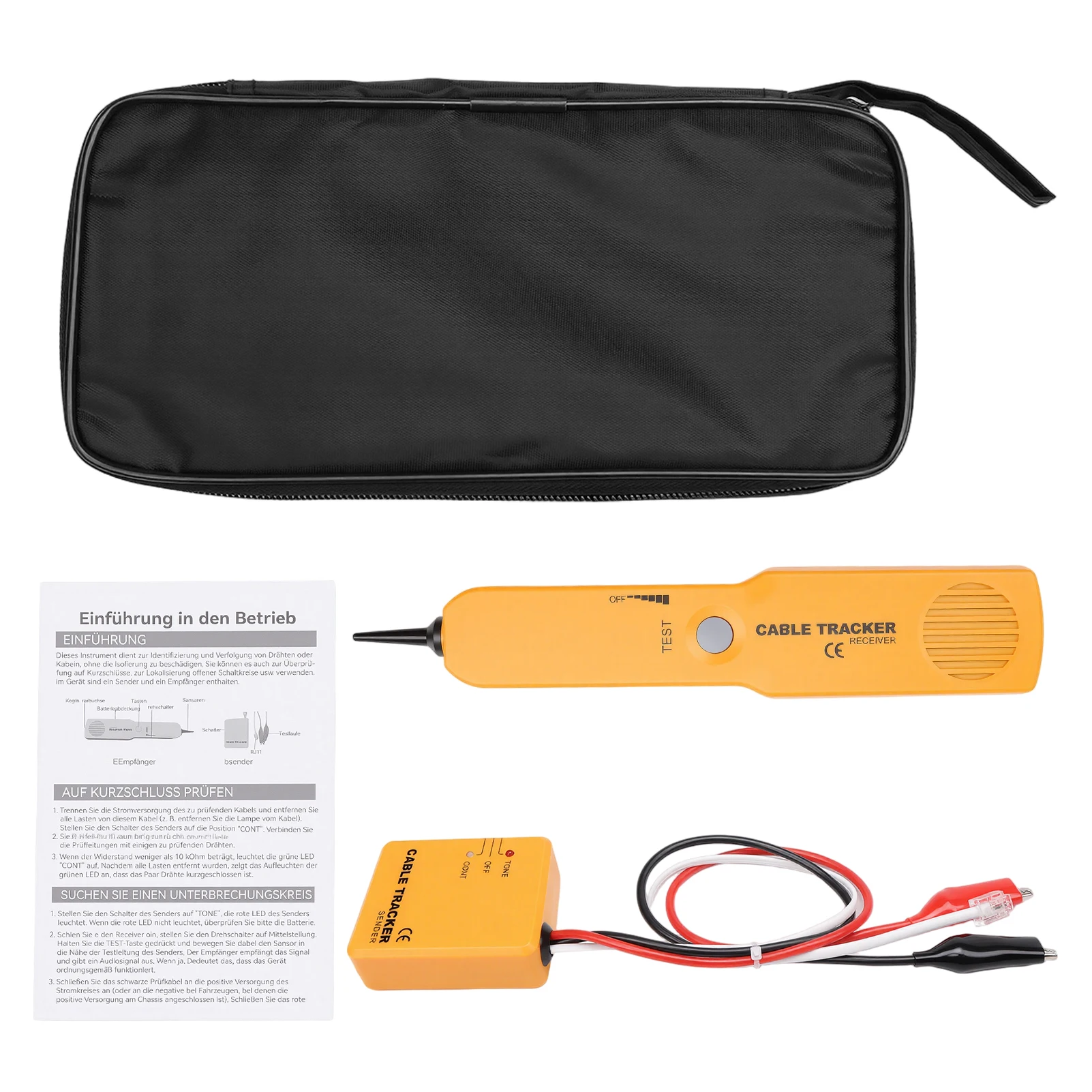 Wire Tracer Circuit Tester w/Tone Generator & Probe Kit, Cable Signal Locator Tester For Test Circuit Continuity