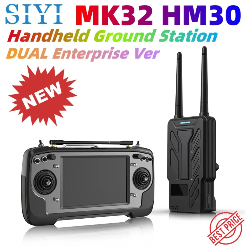 

2023 NEW SIYI MK32 HM30 DUAL Enterprise Handheld Ground Station Image Transmission System with Dual Operator and Remote Control