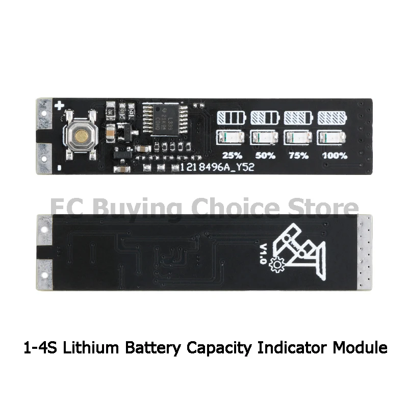 5pcs/1pc 1-4S Lithium Battery Level Indicator Detection Display Module 1S/2S/3S/4S 4S Electric Vehicle Power Tester Li-ion