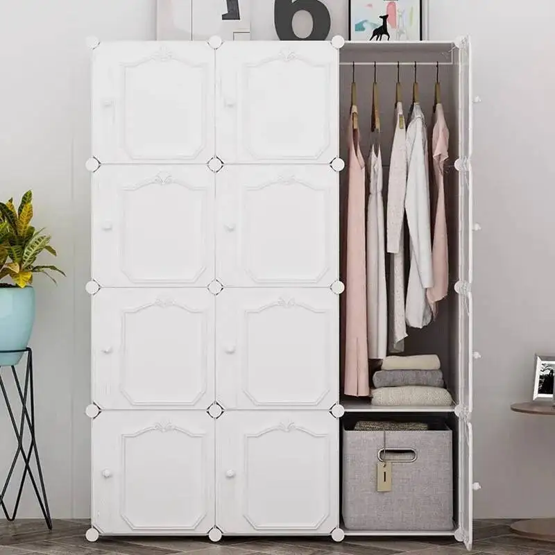 خزانة تخزين خزانة الملابس المنظم أقسام غرفة النوم خزانة الرف بسيط الشمال الساعات الصغيرة Armario الأثاث العصري #4