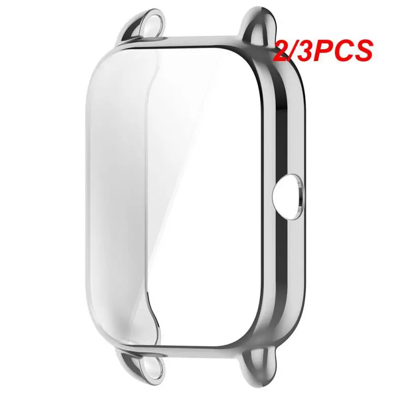 2/3PCS Tpu Protective Cover Easy Installation All-round Durable Anti-fall Firm Watch Case Precise Fit Mellow