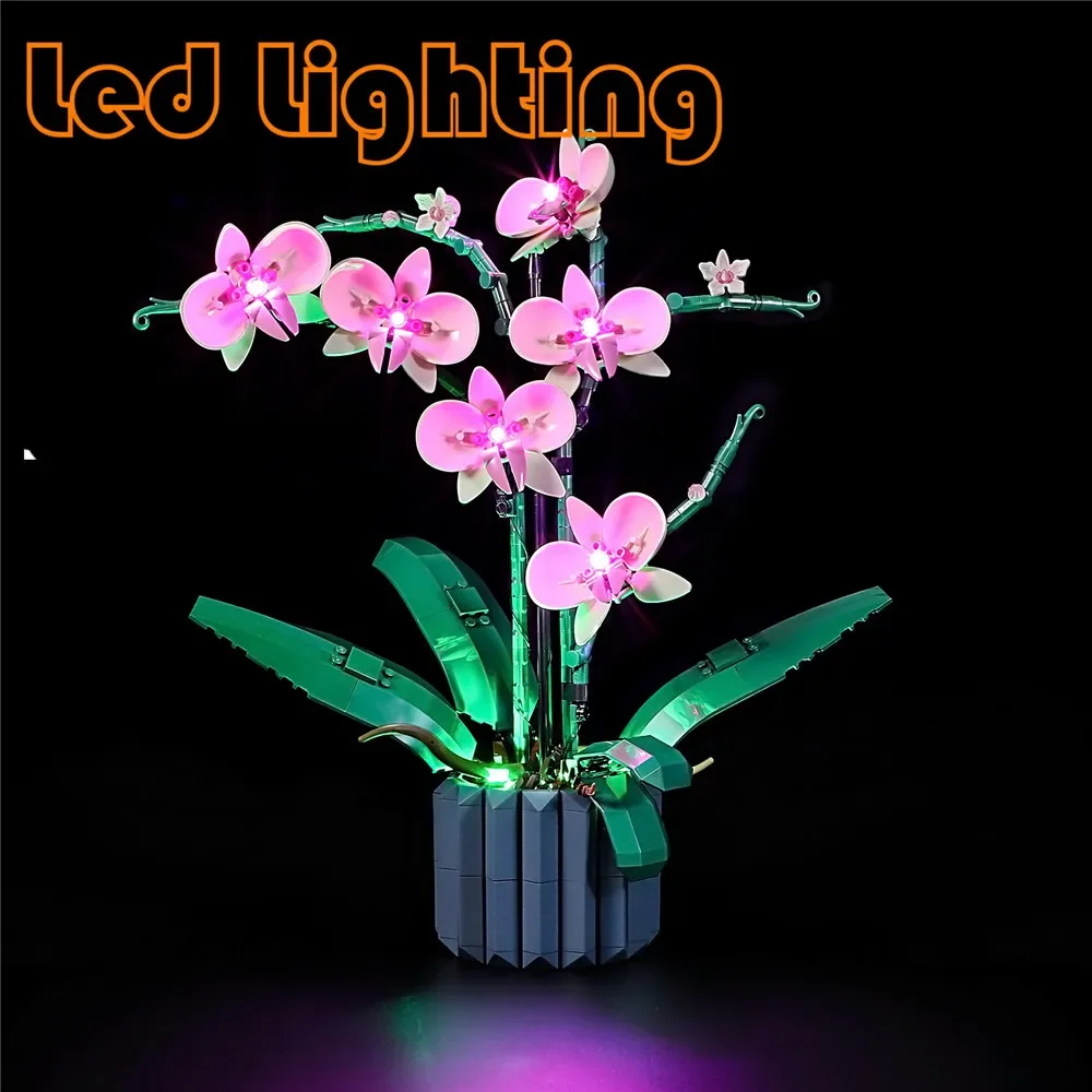 Botanical Collection Lighting Set For 10311 Orchid Flower Not Include Building Blocks (Only Led Light Kit)