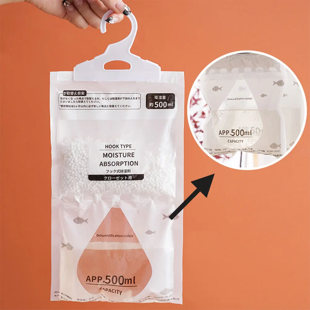 5/10PCS Moisture Absorber Anti Moisture Bag Wardrobe Moisture Removal Desiccant Bags Hanging Drying Closet Dehumidifier Bags