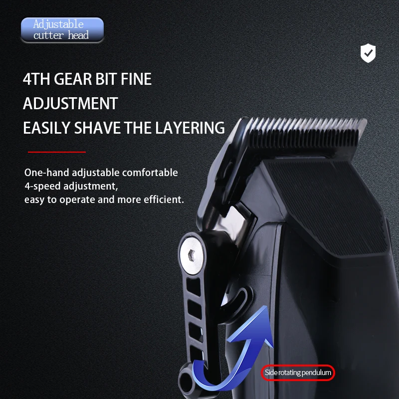 KEMEI Electric Rechargeable Best Hair Trimmer Professional Cordless Barber Hair Clipper Trimmer KM-1856