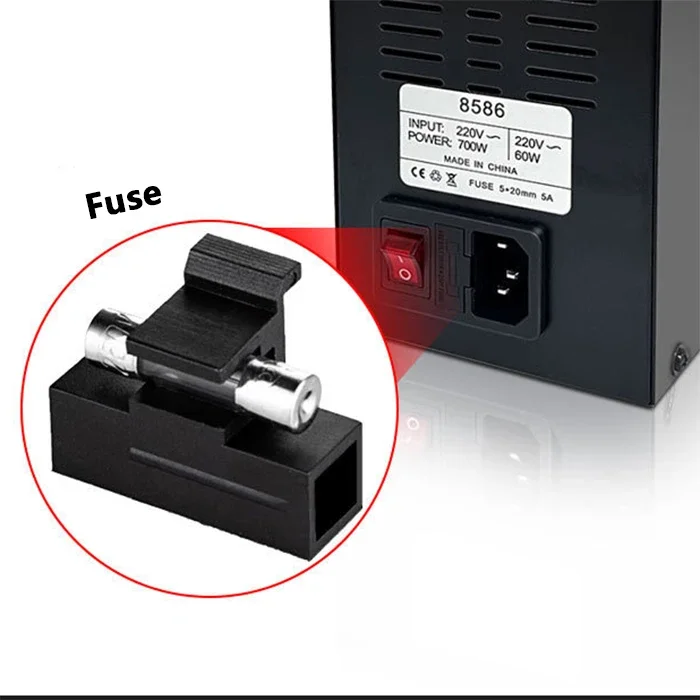 Hot air head 2-in-1 electronic soldering iron welding station with automatic sleep function