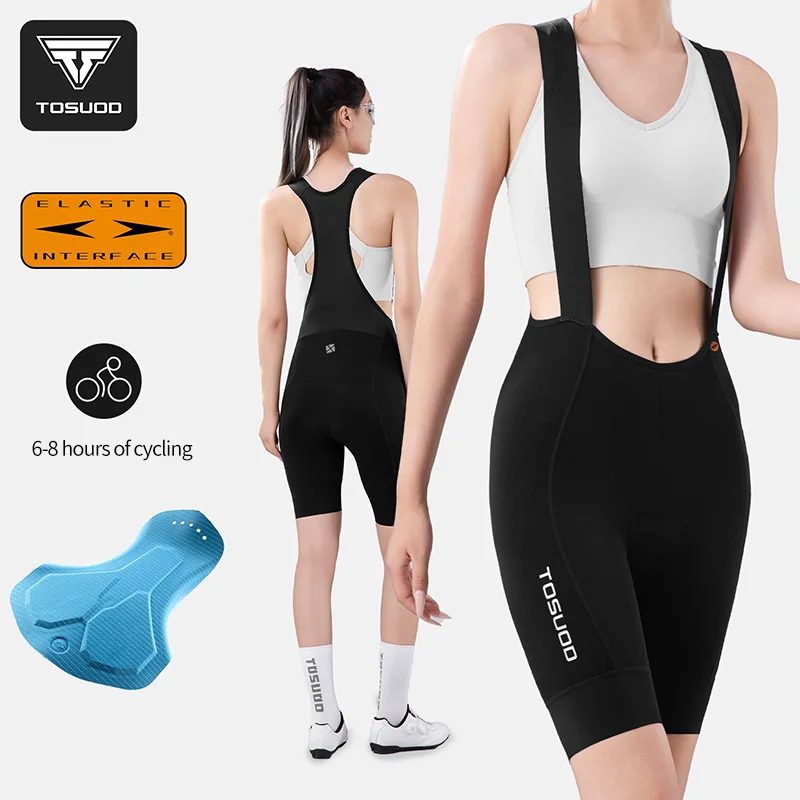 

TOSUOD Cycling Bib Shorts Woman Road Bicycle Shorts High Elasticity Breathable Effectively Support The Thigh Muscles Tights