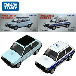 TAKARA TOMY TOMYTEC Tomica 1/64 TLV-N239a TLV-N240a FIAT Panda1000CL POLIZIA MUNICIPALE Alloy Toy Motor Diecast Metal Model Gift