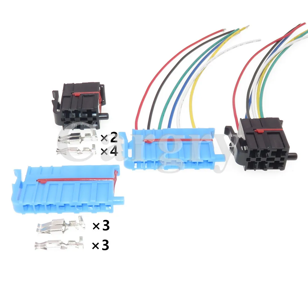 

1 Set 6P Car Plug Cable Connector AC Assembly For Auto Motorcycle Socket With Terminals