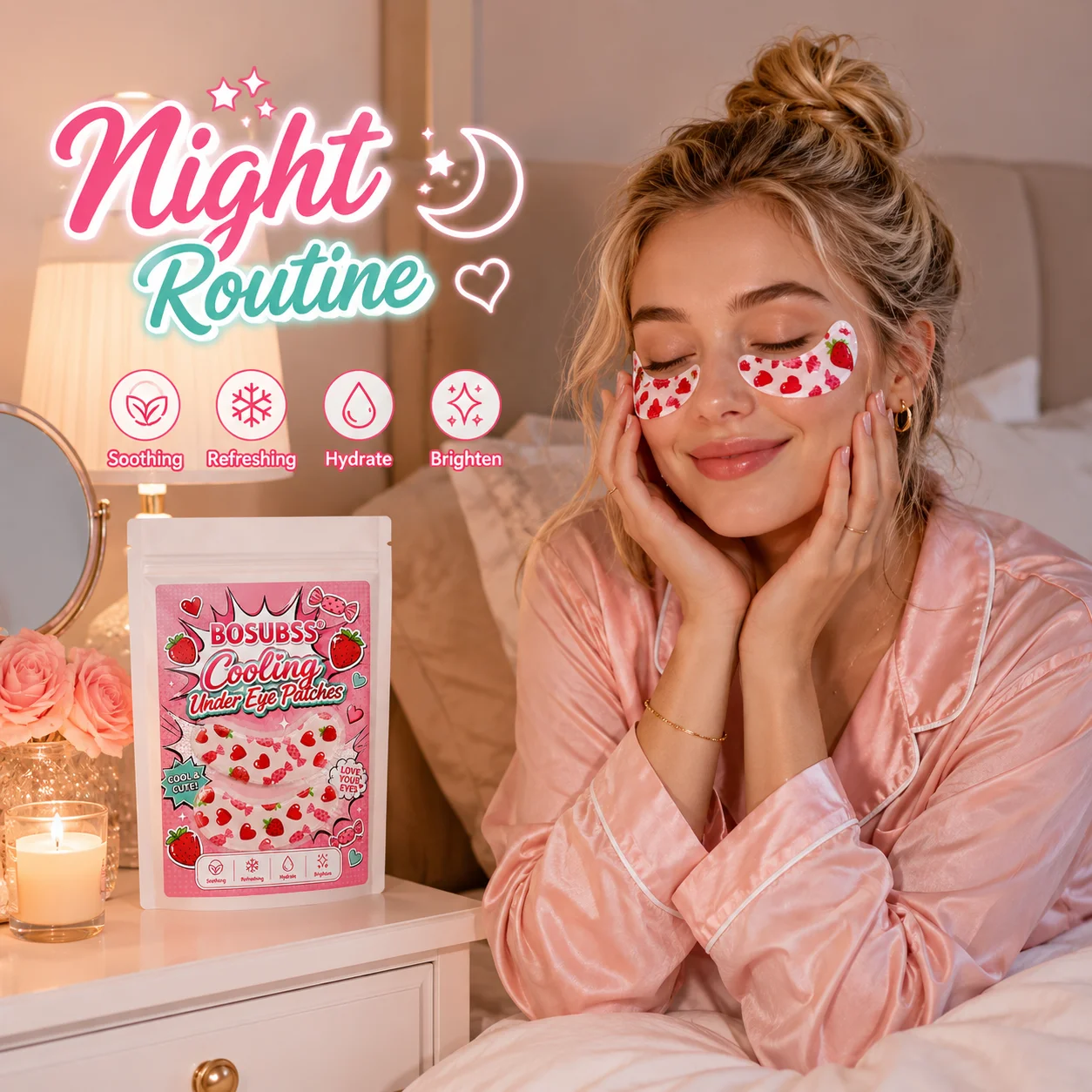 10 Strawberry Cooling Eye Mask - огляд і ціна Under Eye Gel