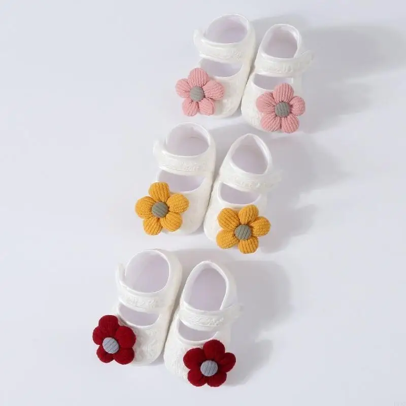 

F19F Learning to Walk Shoes Nonslip Floor Shoes Headwear Accessories for Baby Girls
