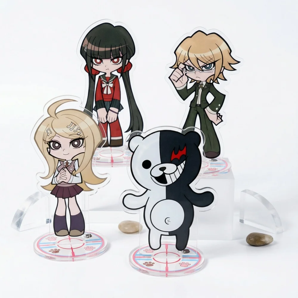10cm Q Version Danganronpa Acrylic Stand key Nagito Chiaki Kokichi Kyoko Anime Desktop Decor Birthday Collection Gift