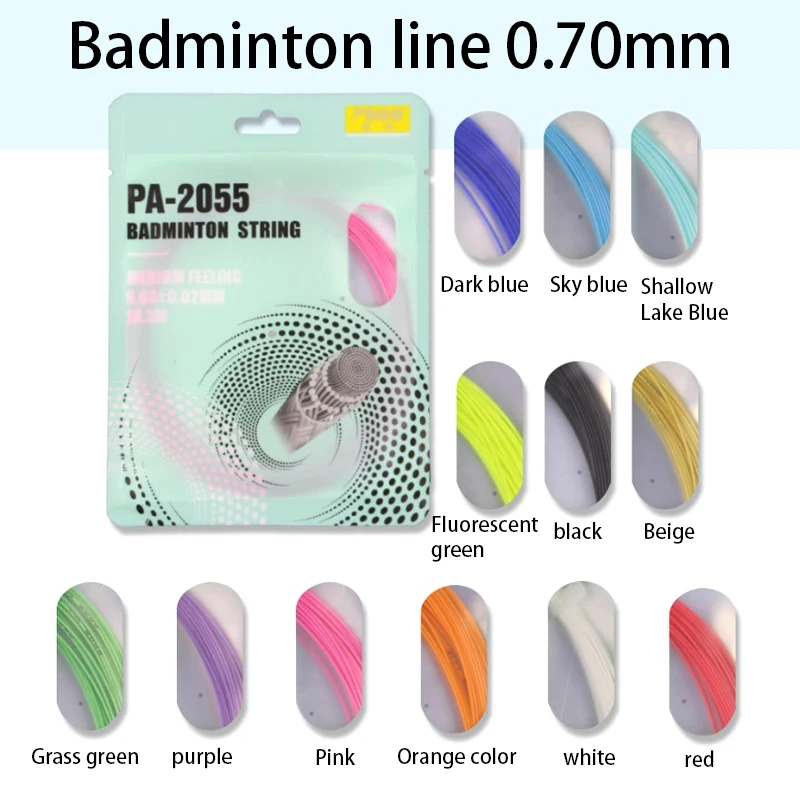 Badminton Strings PA-2055 Badminton Strings High Elasticity Resistance Playing Badminton Racket Strings Gym Teams.