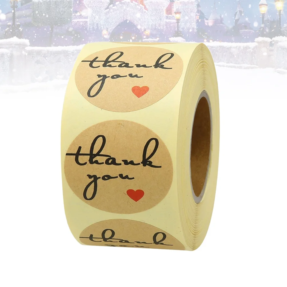 ملصق ورق كرافت على ملصقات تزيين وتغليف الخبز وعيد الميلاد وختم الفريزر محلية الصنع #3