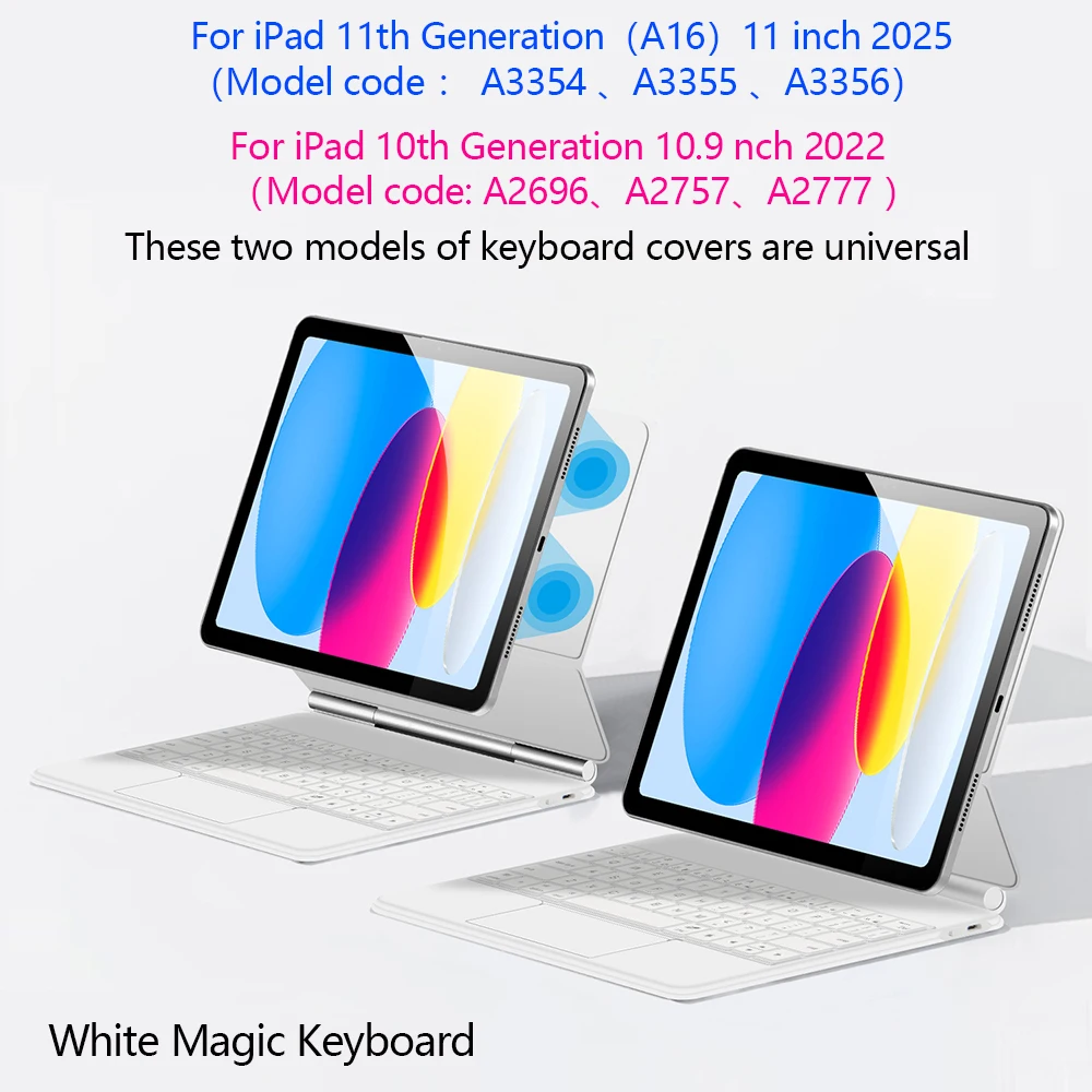 Magic Keyboard Folio for iPad (A16) 11 Inch 2025 Magnetic Smart