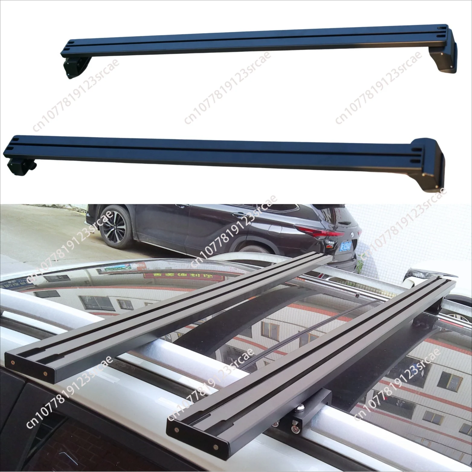 General Motors Luggage Rack Aluminum Alloy Travel Luggage Bicycle Rack Cross Bar Roof Rack Load Strong Cross Bar