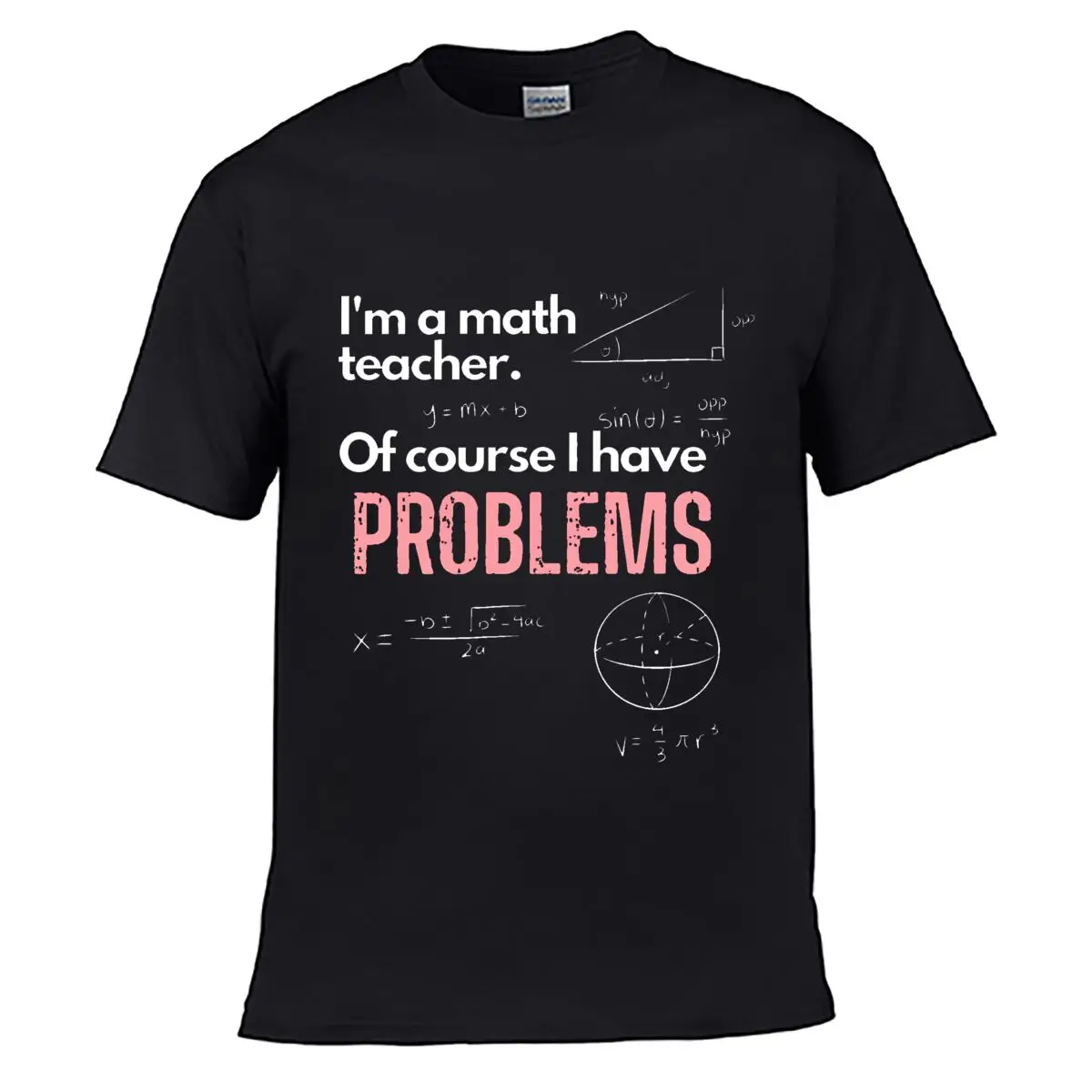Math Problems Mathematics Teacher Graphic Design short-sleeved T-shirt